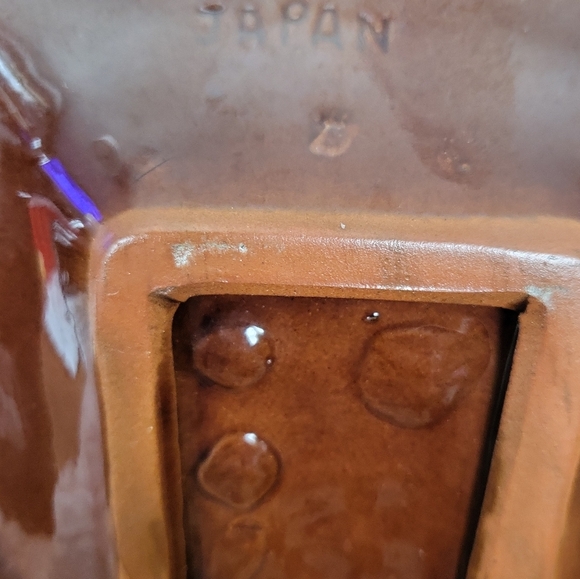 Vintage MCM Florida Dolphin Pottery Drip Glazed Ash Tray / Trinket Dish - Picture 7 of 10